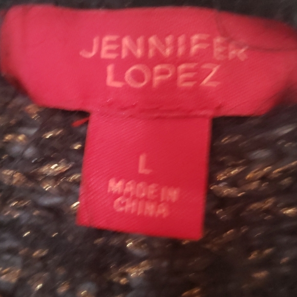Jennifer Lopez CLEARANCE Eyelash Metallic Sweater - Picture 4 of 11